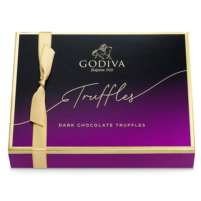 GODIVA : Dark Chocolate Truffles, 12 pc. -