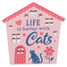 H & H Gifts : Reflective House - Cats -
