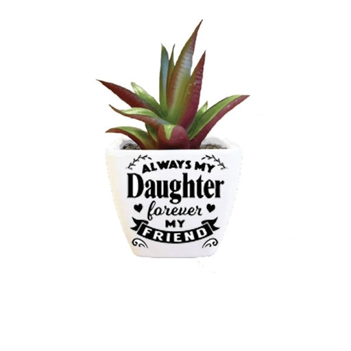H & H Gifts : Succulent - Always My Daughter, Forever My Friend -