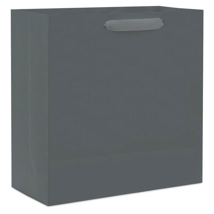 Hallmark : 10.4" Gray Large Square Gift Bag -