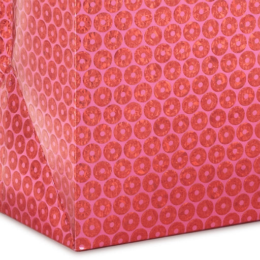 Hallmark 9 Medium Gift Bag with Tissue Paper (Pink Glitter