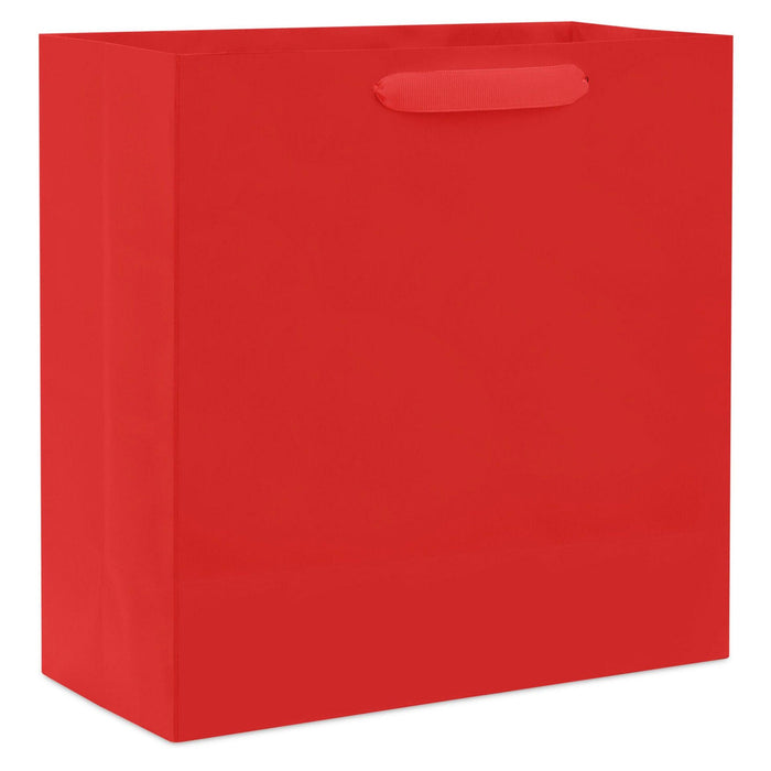 Hallmark : 10.4" Red Large Square Gift Bag -