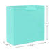 Hallmark : 10.4" Turquoise Large Square Gift Bag -