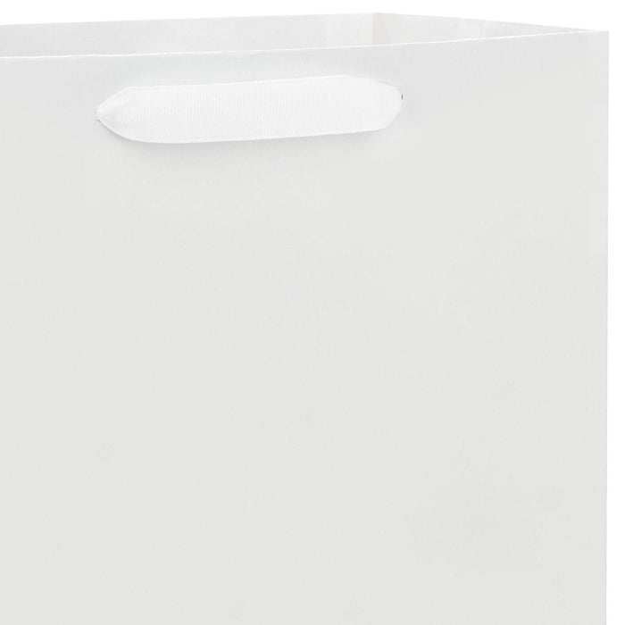 Hallmark : 10.4" White Large Square Gift Bag -