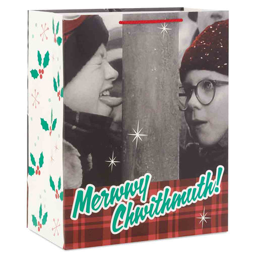 Hallmark : 13" A Christmas Story™ Ralphie and Flick Large Christmas Gift Bag - Hallmark : 13" A Christmas Story™ Ralphie and Flick Large Christmas Gift Bag