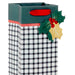 Hallmark : 13" Black and White Check Holiday Wine Gift Bag - Hallmark : 13" Black and White Check Holiday Wine Gift Bag