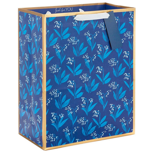 Hallmark : 13" Blue Floral Large Gift Bag -