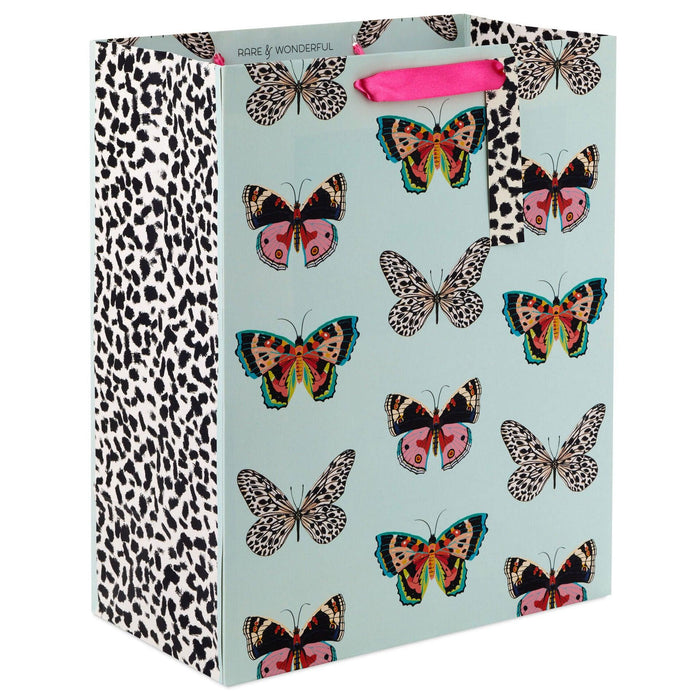Hallmark : 13" Butterflies on Mint Large Gift Bag -