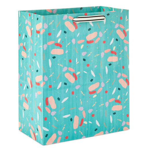 Hallmark : 13" Colorful Terrazzo on Mint Large Gift Bag -