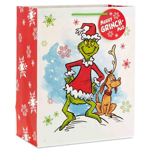 Hallmark : 13" Dr. Seuss's How the Grinch Stole Christmas!™ Merry Grinch-Mas Large Christmas Gift Bag - Hallmark : 13" Dr. Seuss's How the Grinch Stole Christmas!™ Merry Grinch-Mas Large Christmas Gift Bag