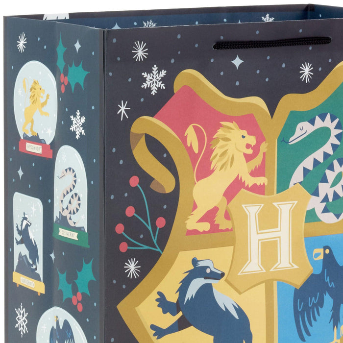 Hallmark : 13" Harry Potter™ Hogwarts™ Crest Large Christmas Gift Bag - Hallmark : 13" Harry Potter™ Hogwarts™ Crest Large Christmas Gift Bag - Annies Hallmark and Gretchens Hallmark, Sister Stores