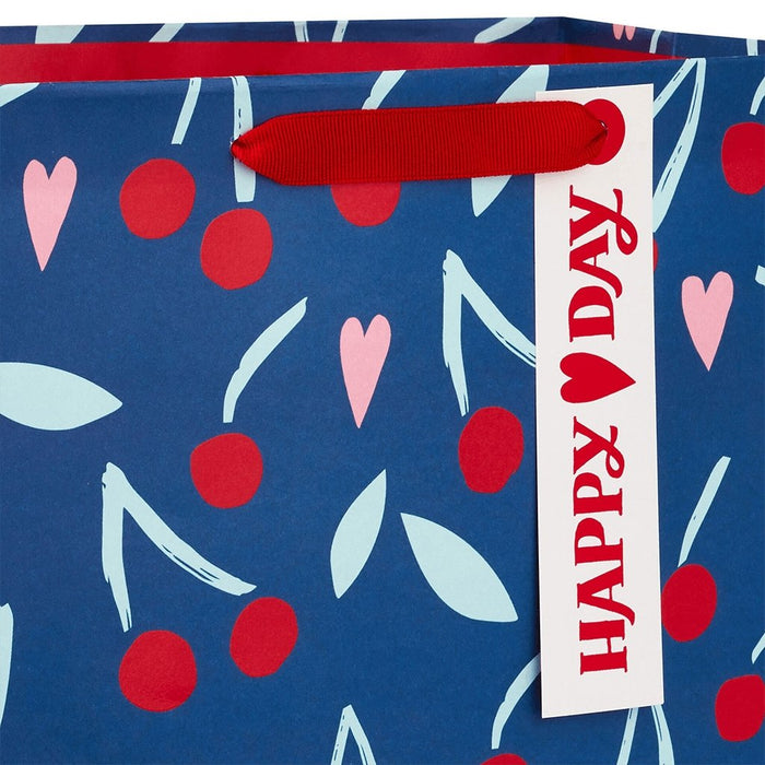 Hallmark : 13" Hearts and Cherries Large Valentine's Day Gift Bag -