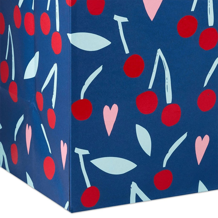 Hallmark : 13" Hearts and Cherries Large Valentine's Day Gift Bag -