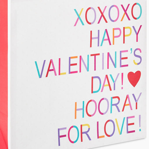 Hallmark : 13" Hooray For Love Large Valentine's Day Gift Bag - Hallmark : 13" Hooray For Love Large Valentine's Day Gift Bag