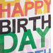 Hallmark : 13" Layered Lettering Large Birthday Gift Bag - Hallmark : 13" Layered Lettering Large Birthday Gift Bag