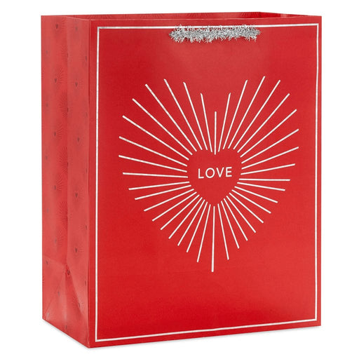 Hallmark : 13" Love Heart on Red Large Gift Bag -