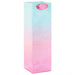 Hallmark : 13" Pink and Aqua Ombré Wine Bottle Gift Bag -