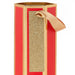 Hallmark : 13" Red and Gold Wine Gift Bag - Hallmark : 13" Red and Gold Wine Gift Bag - Annies Hallmark and Gretchens Hallmark, Sister Stores