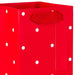 Hallmark : 13" Red and White Polka-Dot Wine Bottle Gift Bag -