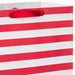 Hallmark : 13" Red and White Stripes Large Gift Bag -