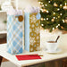 Hallmark : 13" Snowflakes and Plaid 2-Pack Wine Gift Bags - Hallmark : 13" Snowflakes and Plaid 2-Pack Wine Gift Bags