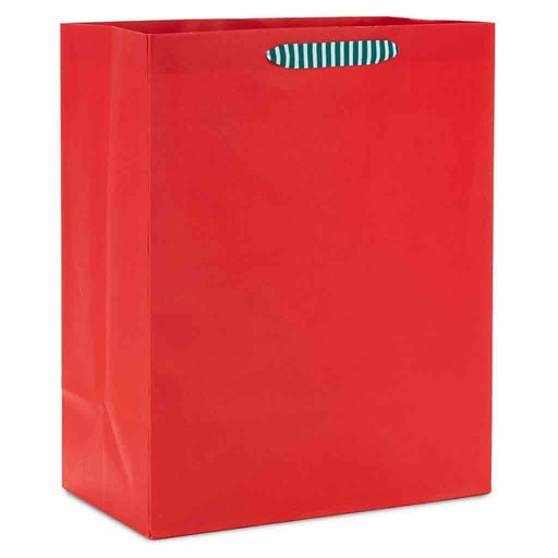 Hallmark : 13" Solid Red Large Gift Bag - Hallmark : 13" Solid Red Large Gift Bag
