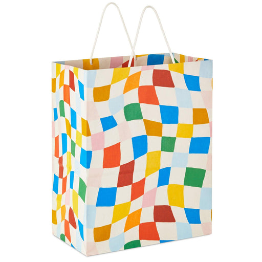 Hallmark : 13" Wavy Checkered Large Gift Bag -