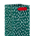 Hallmark : 13" White Dots on Green Holiday Wine Gift Bag - Hallmark : 13" White Dots on Green Holiday Wine Gift Bag