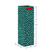 Hallmark : 13" White Dots on Green Holiday Wine Gift Bag - Hallmark : 13" White Dots on Green Holiday Wine Gift Bag