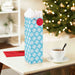 Hallmark : 13" Winter Snowflakes on Blue Wine Gift Bag - Hallmark : 13" Winter Snowflakes on Blue Wine Gift Bag