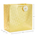 Hallmark : 15" Gold Geometric Extra-Deep Gift Bag -