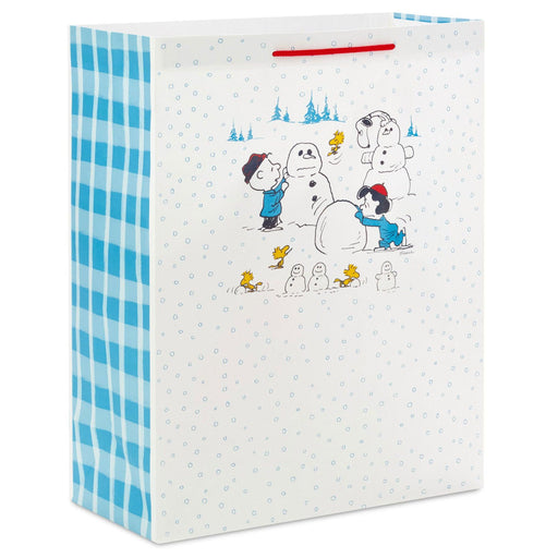 Hallmark : 15.5" Peanuts® Gang Building Snowmen Extra-Large Christmas Gift Bag - Hallmark : 15.5" Peanuts® Gang Building Snowmen Extra-Large Christmas Gift Bag - Annies Hallmark and Gretchens Hallmark, Sister Stores