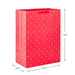 Hallmark : 20" Red and White Polka Dot Jumbo Gift Bag -