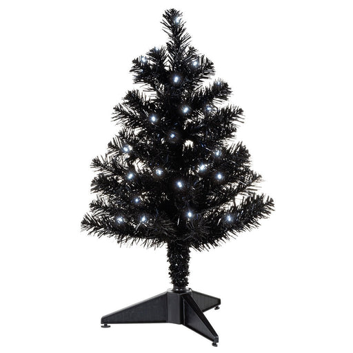 Hallmark : 2023 Keepsake Miniature Black Pre-Lit Christmas Tree, 18.75" (428) - Hallmark : 2023 Keepsake Miniature Black Pre-Lit Christmas Tree, 18.75" (428)