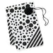 Hallmark : 26" Black-and-White Fabric Gift Wrap With Elastic Band -