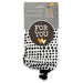 Hallmark : 28" Black Dots With Heart Fabric Gift Bag With Tag -