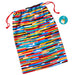 Hallmark : 28" Colorful Stripes Fabric Gift Bag With Tag -