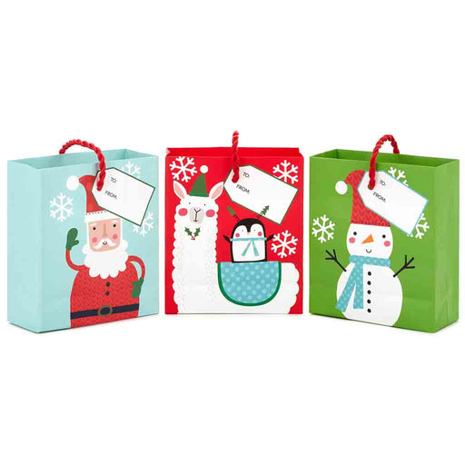 Hallmark : 4.6" Christmas Fun 3-Pack Gift Card Holder Mini Bags - Hallmark : 4.6" Christmas Fun 3-Pack Gift Card Holder Mini Bags