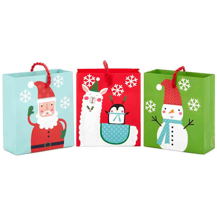 Hallmark : 4.6" Christmas Fun 3-Pack Gift Card Holder Mini Bags - Hallmark : 4.6" Christmas Fun 3-Pack Gift Card Holder Mini Bags