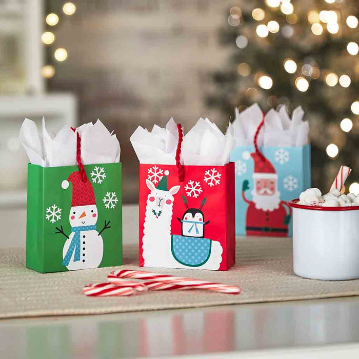 Hallmark : 4.6" Christmas Fun 3-Pack Gift Card Holder Mini Bags - Hallmark : 4.6" Christmas Fun 3-Pack Gift Card Holder Mini Bags