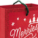 Hallmark : 4.6" Merriest Christmas on Red Gift Card Holder - Hallmark : 4.6" Merriest Christmas on Red Gift Card Holder