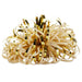Hallmark : 5" Ivory and Gold Metallic Pom-Pom Gift Bow - Hallmark : 5" Ivory and Gold Metallic Pom-Pom Gift Bow