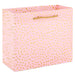 Hallmark : 5.5" Gold Dots on Pink Small Horizontal Gift Bag -