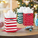 Hallmark : 5.7" Red and Green Patterns 4-Pack Small Christmas Gift Bags - Hallmark : 5.7" Red and Green Patterns 4-Pack Small Christmas Gift Bags