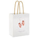 Hallmark : 6.5" Comfy & Cozy Mittens on White Small Gift Bag - Hallmark : 6.5" Comfy & Cozy Mittens on White Small Gift Bag - Annies Hallmark and Gretchens Hallmark, Sister Stores