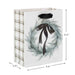 Hallmark : 6.5" Feathery Pine Wreath on White Small Holiday Gift Bag - Hallmark : 6.5" Feathery Pine Wreath on White Small Holiday Gift Bag