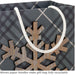 Hallmark : 6.5" Green Plaid With Snowflake Small Holiday Gift Bag -