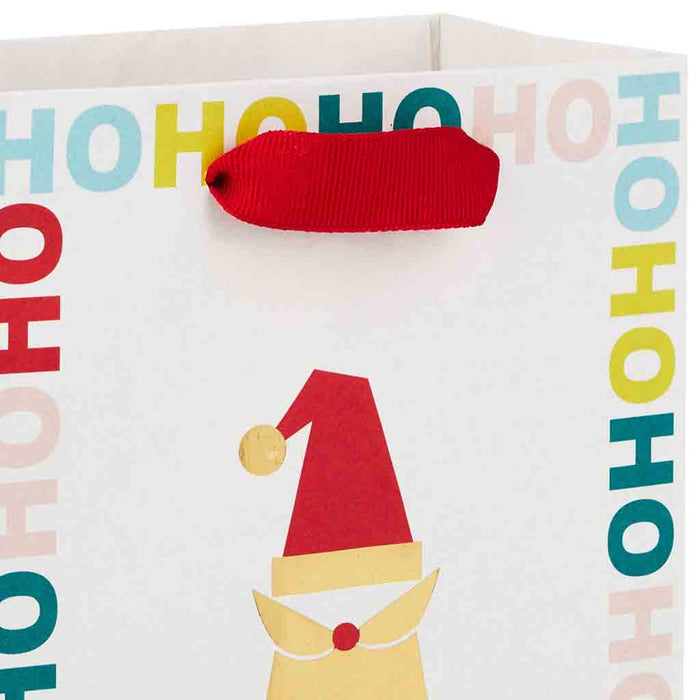 Hallmark : 6.5" Ho Ho Ho Santa Small Christmas Gift Bag - Hallmark : 6.5" Ho Ho Ho Santa Small Christmas Gift Bag