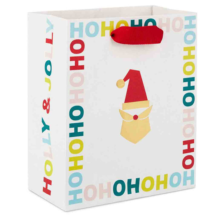 Hallmark : 6.5" Ho Ho Ho Santa Small Christmas Gift Bag - Hallmark : 6.5" Ho Ho Ho Santa Small Christmas Gift Bag