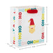 Hallmark : 6.5" Ho Ho Ho Santa Small Christmas Gift Bag - Hallmark : 6.5" Ho Ho Ho Santa Small Christmas Gift Bag